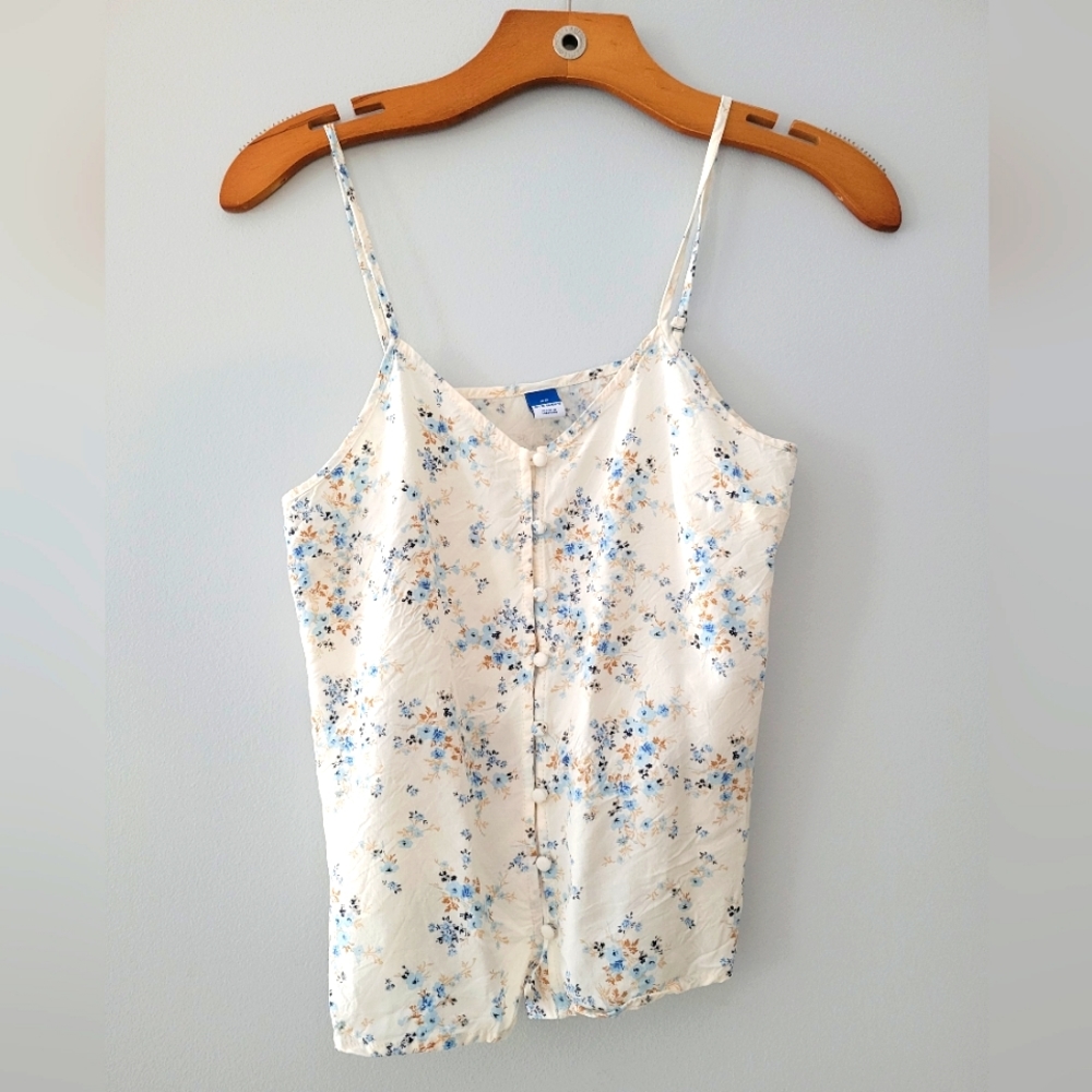 Old Navy floral button tank